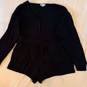 Women's Black Pajama Set